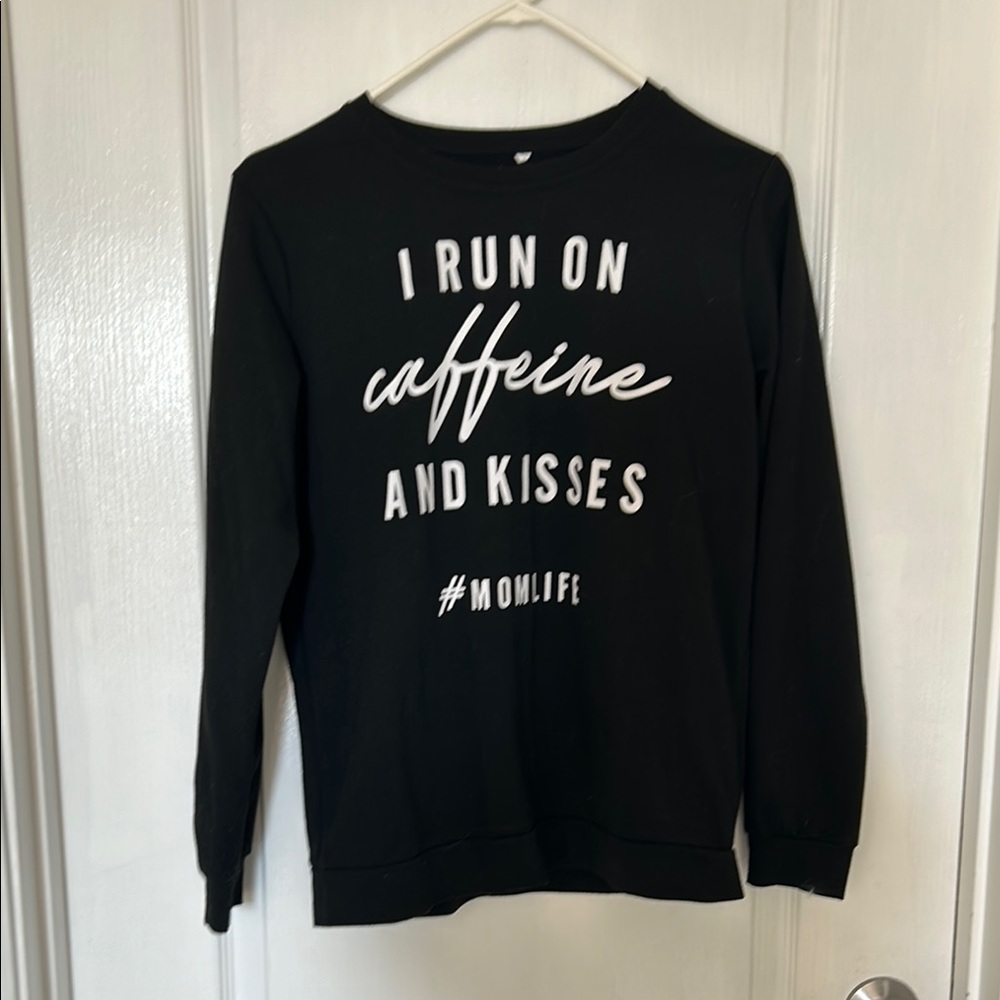 Black Graphic Sweatshirt